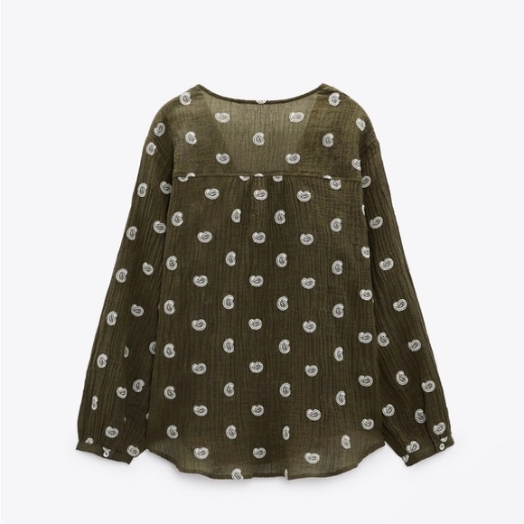 Zara Embroidered Rustic Blouse - Picture 4 of 9